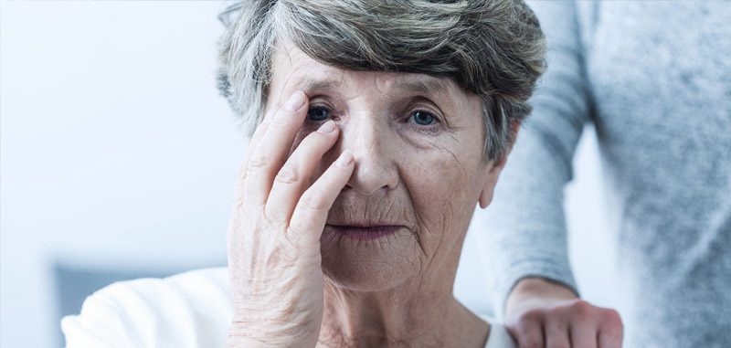 A person resting, unwell